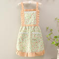 Apron Kitchen Sleeveless Oil Resistant Cute Korean Edition Home Cooking Apron Small Fragmented Flower Apron Household Cover Up. 