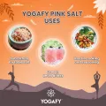 YOGAFY- Himalayan Pink Crystals Salt with 84 Minerals For Cooking | CHRISTMAS |100% Natural | 350g- For Detox (FROM INDIA) SAB. 