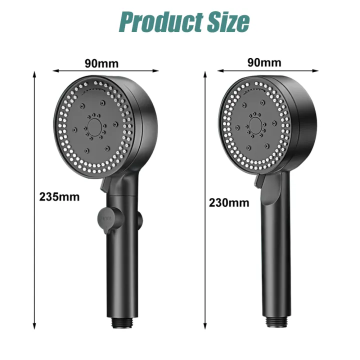 VILOYI%208%20Modes%20High-Pressure%20Shower%20Head%20Fall%20Resistance%20Black%20Handheld%20Showerhead%20Water%20Saving%20Bathroom%20Shower%20Accessories%20-%20Image%206