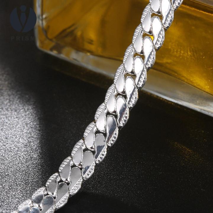 Prism%20Men%20Electroplated%20Bracelet%20Stylish%20Unisex%20Silver%20Bracelet%20Perfect%20Gift%20for%20Anniversary%20Birthday%20Prom%20Party%20Lightweight%20Alloy%20Wrist%20Jewelry%20Electroplated%20Polished%20Bangle%20Men%20Jewelry%20-%20Image%203