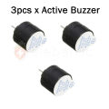 3pcs Active Buzzer 5V DC for Arduino. 