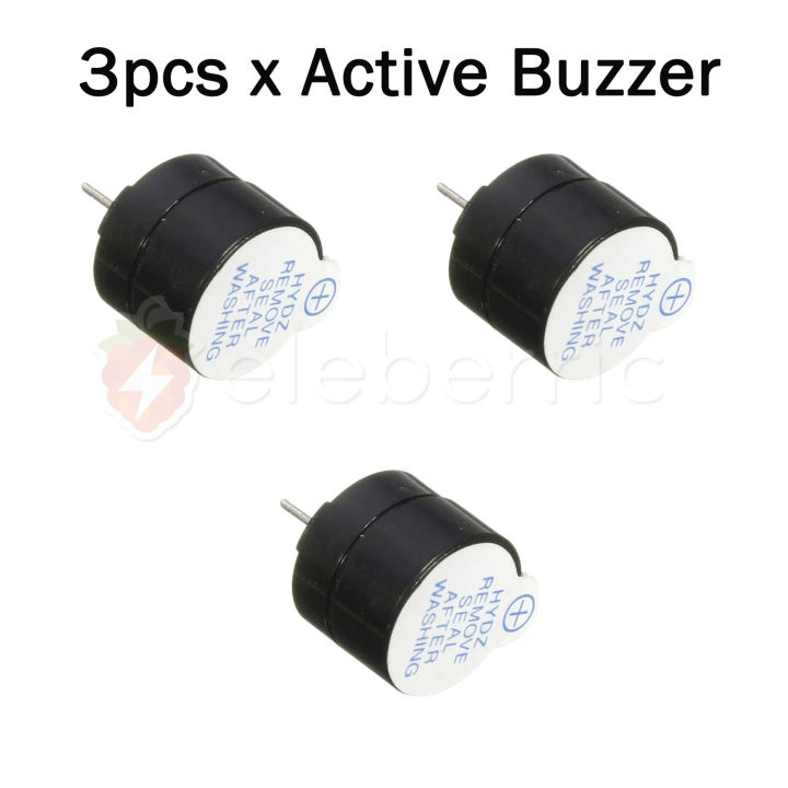 3pcs Active Buzzer 5V DC for Arduino