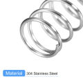 Compression Spring, 5Pcs 304 Stainless Steel, 7mm OD, 0.8mm Wire, 10mm Length. 