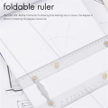 4X Marine Ruler Parallel Ruler Nautical Charts Parallel Ruler Mapping Points to Pull Parallel Ruler 450MM. 