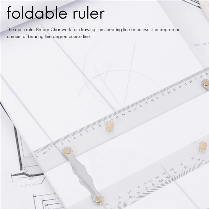 4X%20Marine%20Ruler%20Parallel%20Ruler%20Nautical%20Charts%20Parallel%20Ruler%20Mapping%20Points%20to%20Pull%20Parallel%20Ruler%20450MM%20-%20Image%203