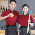 Dining Chef Overalls Short Sleeve Summer Restaurant Hotel Kitchen Work Clothes School Canteen Kitchen Clothes Long Sleeve. 