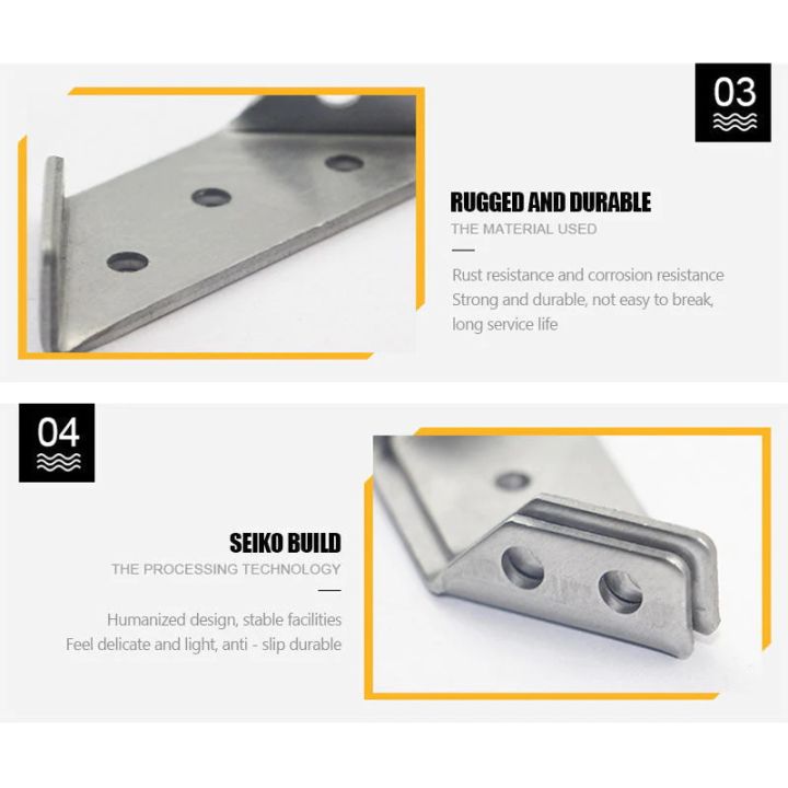 1/2/4Sets%20Corner%20Bracket%20Connector%20Stainless%20Steel%20Corner%20Brace%20Joint%20Fastener%20for%20Wood%20Furniture%20Bedframe%20Cabinet%20Drawer%20Chair%20Hardware%20-%20Image%206