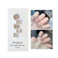 Haose new nail art nail stickers detachable nail wear nail high-grade jelly glue nail art pieces finished wear nail wholesale. 