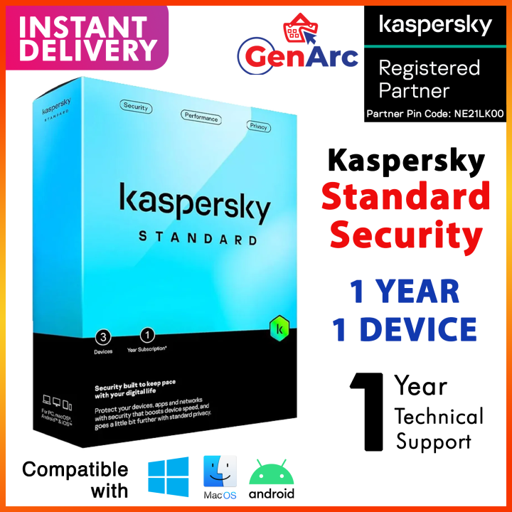 Kaspersky Standard Security (1 Year, 1 Device) Subscription E Delivery