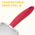 Cat Litter Scoop, Litter Cleaner Corner Shovel,Stainless Steel Mesh Litter Shovel,Easy to Clean Sand Waste Reusable B. 