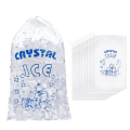 100 Count Ice Bags for Ice Machine, Heavy-Duty Reusable Ice Cube Bags, Ice Bags Freezer Keeper. 