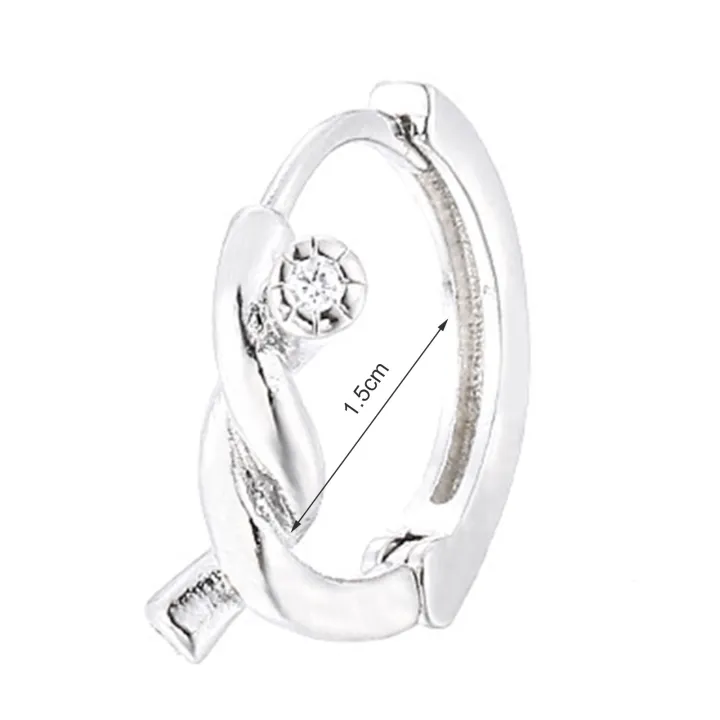 1Pc%20Hoop%20Earring%20Elegant%20Temperament%20Polished%20Hypoallergenic%20High-gloss%20Fashion%20Jewelry%20Copper%20Twining%20Knot%20Women%20Huggie%20Earring%20for%20Dating%20-%20Image%207