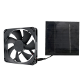 OUMERY 10W 12V Solar Air Extractor, Solar Powered Mini Fan for Greenhouse, Dog, Chicken, House, Rv. 