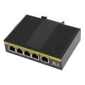 5 Port Industrial Ethernet Switch DIN Rail Ethernet Switch Port Isolation with 1 Uplink for Rail Transit. 