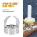 Stainless Steel Perforated Tart Ring, Perforated Cake Mousse Ring. 