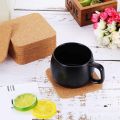 【Miga Plaza】5pcs Wooden Coasters Cup Mat Natural Cork Placemat Table Kitchen Supplies Heat Resistant Square Table Mat. 