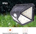 Outdoor 100 LED Solar Power Wall Light Motion Sensor Waterproof Lamp. 