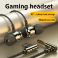 Falcon L Jack Magnetic Suction Wired Gaming Headset HiFi Bass Stereo 3.5mm Type-C Music Headset For Phone Computer Mic Headset. 