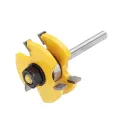 Drillpro 6mm Shank 3Tooth T Mortise TenonKnife Tools DIY Woodworking Milling Cutter Tongue Groove Router. 