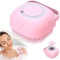 Multifunction Bath Body Brush smbb Silicone Massage 2 in 1 with Shampoo Soap Shower Gel Dispenser Shower Body Massage Brush Body wash Scrubber Cleaning brush. 
