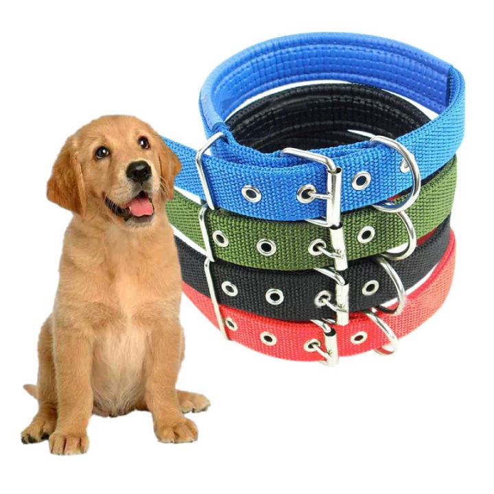 Small Dog Collar Adjustable Soft Nylon Padded Cushion Necklace Pet