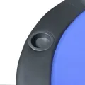 10-Player Foldable Poker Tabletop Blue. 