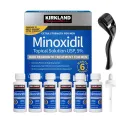 Original Kirkland Minoxidil 5% Hair Regrowth Solution for Men with Dropper Applicator - 6 Month Supply | KIRKLAND MINOXIDIL 5% USA HAIR & BEARD REGROWTH TREATMENT. 
