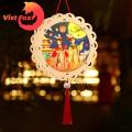 Chinese Style Lantern Festival Lantern Mid-autumn Cute Rabbit Moon Star Mooncake Handmade Holiday Decoration Portable Chinese Style Glowing Paper Lantern Children Diy Handcrafts Gift. 