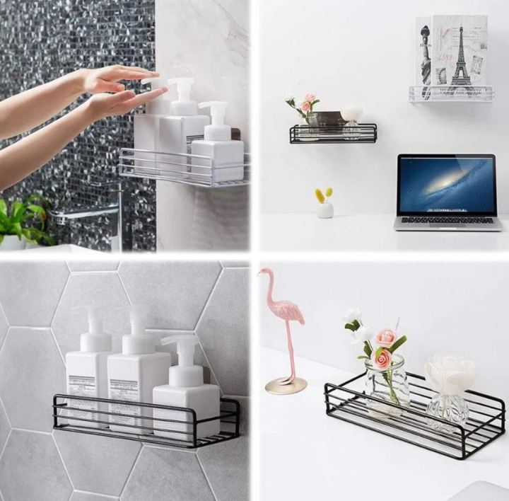 Metal Bathroom Rack Shelf Bathroom Shelf Storage Organizer. | Daraz.lk