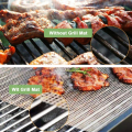 【ZOSR】Grid Shaped Barbecue Mat 20/40cm Reusable High-Temperature Barbecue Non Stick Grid Mat Outdoor Camping Barbecue Accessories. 