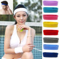 Sport Cotton Sweatband For Women Men Yoga Strong Elastic HeadBand. 