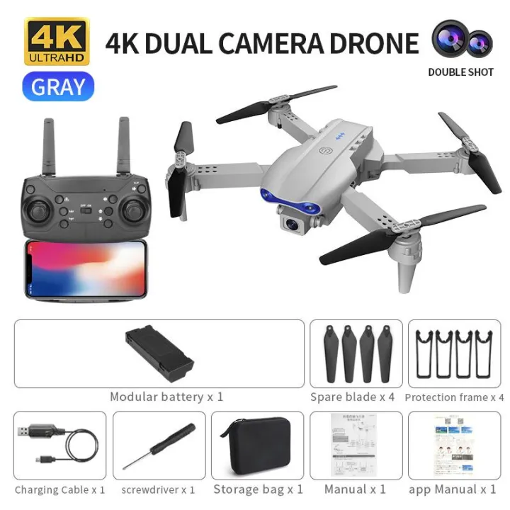 New E99 PRO Drones 4K dual camera