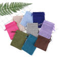 10x14cm Natural Burlap Cotton Linen Bag Christmas Candy Gifts Packaging Pouch Storage Bags Jewelry Packaging Wedding Bag. 