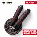 Skipping Rope, Jumping Rope, Weighted Skipping Rope with Non-slip Handle, Speed Rope PVC, Adjustable Length of 9 Feet, Suitable for Aerobic Exercise Like Speed Training, Endurance Training and Fitness Gym. 