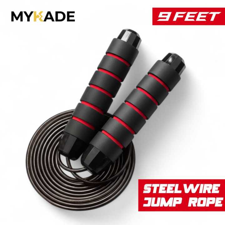 Skipping%20Rope,%20Jumping%20Rope,%20Weighted%20Skipping%20Rope%20with%20Non-slip%20Handle,%20Speed%20Rope%20PVC,%20Adjustable%20Length%20of%209%20Feet,%20Suitable%20for%20Aerobic%20Exercise%20Like%20Speed%20Training,%20Endurance%20Training%20and%20Fitness%20Gym%20-%20Image%209