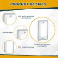 4 Pack Sturdy Galvanized Alloy Electrical Box for Rectangular Outlet Enclosures Junction Box Safety Protective D5BD. 