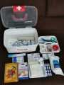 First Aid Box (Portable) full kit with Medicine. 