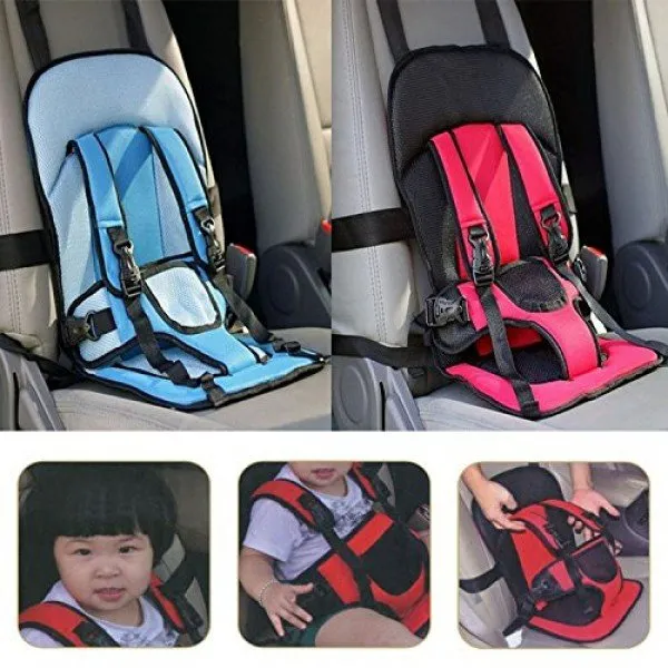 Multicolor%20Baby%20Car%20Cotton%20Cushion%20Seat%20with%20Safety%20Belt%20for%20Child%20-%20Image%205