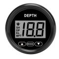 Boat Depth Sounder Anti Fog Glass Waterproof LCD Digital Display White Backlight Boat Depth Gauge with Alarm for Yachts. 