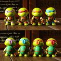 Teenage Mutant Ninja Turtles TMNT Set of 4 Mini Figures PVC Dolls Car Decor Gift For Children Playing Mini - Figures. 