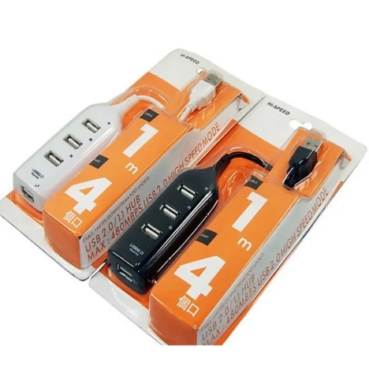 4%20Port%20High%20Speed%20USB%202.0%20HUB%20With%201M%20Charging%20Cable%204%20USB%20Ports%20Charger%20Adapters%20-%20Image%202
