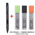 M G 0.9mm Exam Mechanical Pencil Set Drawing Automatic Graphite Pencils Lead with ruler eraser for School Supplies Stationery. 