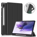 Samsung Galaxy Tab S8 Ultra 14.6 Inch 2022 Case Cover With Pen Holder - BLACK. 