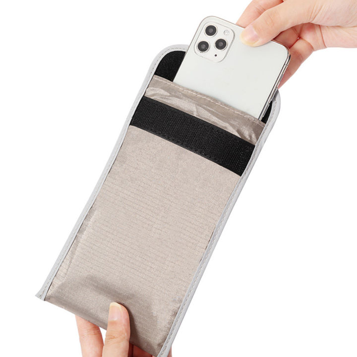 Radiation Protection Cell Phone Pocket RF Signal Blocker Shield Radiation Bag Card Prevent Degaussing Mobile Phone Pouch Case