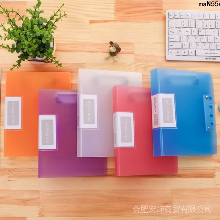 Strong Frosted Ticket Holder Storage Plywood Invoice Folder Documents Ticket Clips Small Size Translucent Clip Double A5 Force Clamp vYbz File ˜