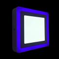 (18+6) 18 Watt LED Side Blue (6W) and White (18W) Square Surface Panel Light Ceiling (Double Color). 