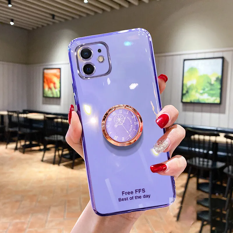 For Huawei Nova 3i Cover Ring Holder Ultra Thin Shiny Plating