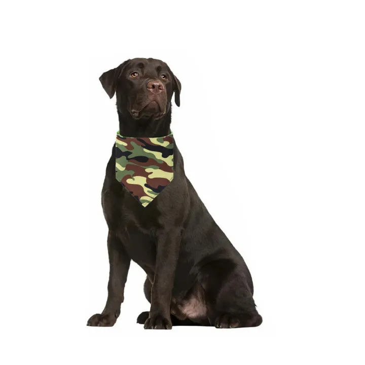 Pet Dog Bandana (Camouflage Pattern) Cat Puppy Kerchief Pet Dog Accessories Neckerchief Scarf Towel Premium Durable Soft Lightweight Fabric