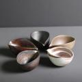 1/4pcs Coarse Pottery Matcha Chawan Matcha Bowl Matcha Tea Set Accessories Japan Ceremonial Matchas Mixing Bowl Kitchen tools. 