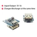 Power Bank module USB Step up converter or Boost converter module 3.7v to 5v 1A module Bi-directional 18650 battery charger module. 